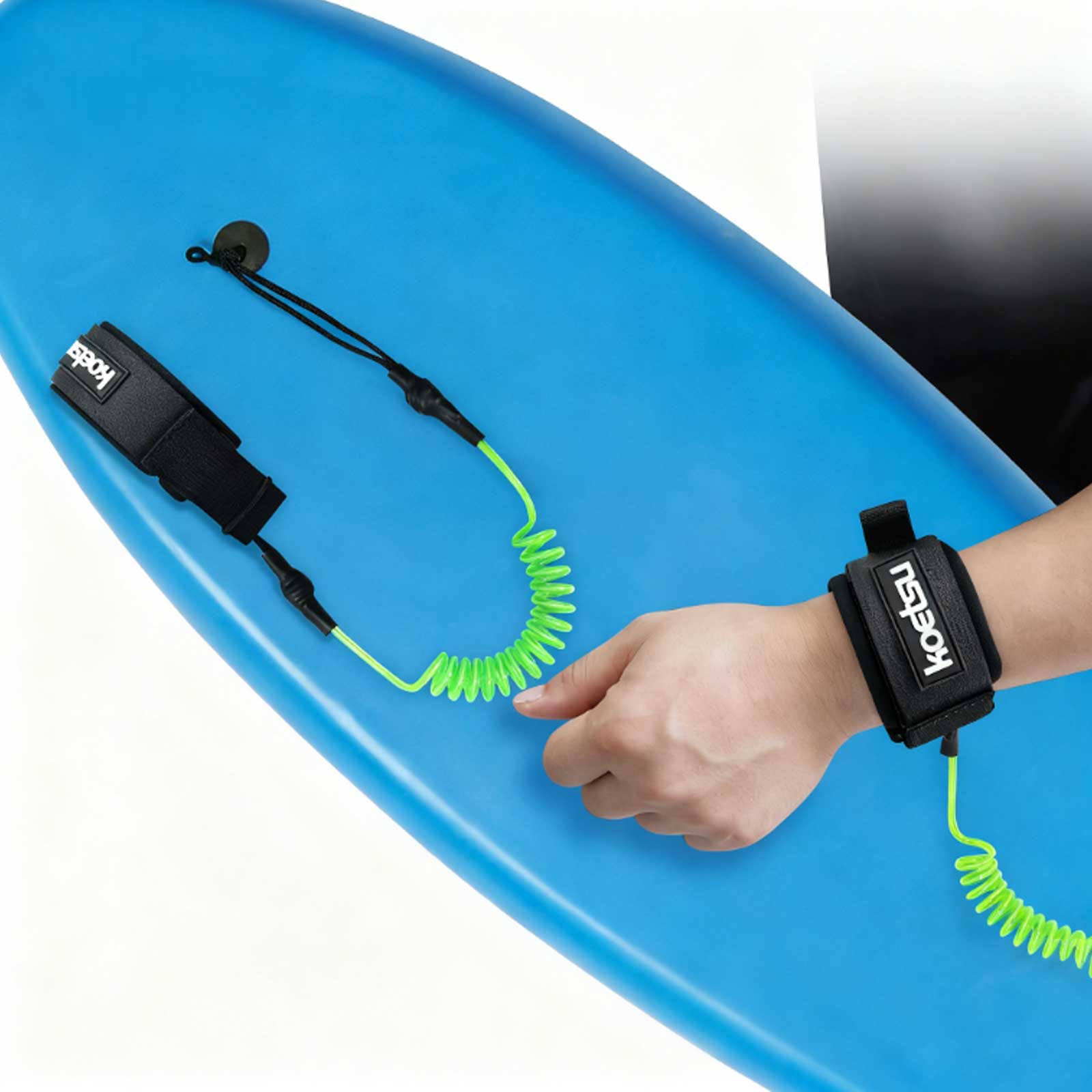 Surfboard Leash Ankle - Corda per Bodyboard Avvolta in TPU,